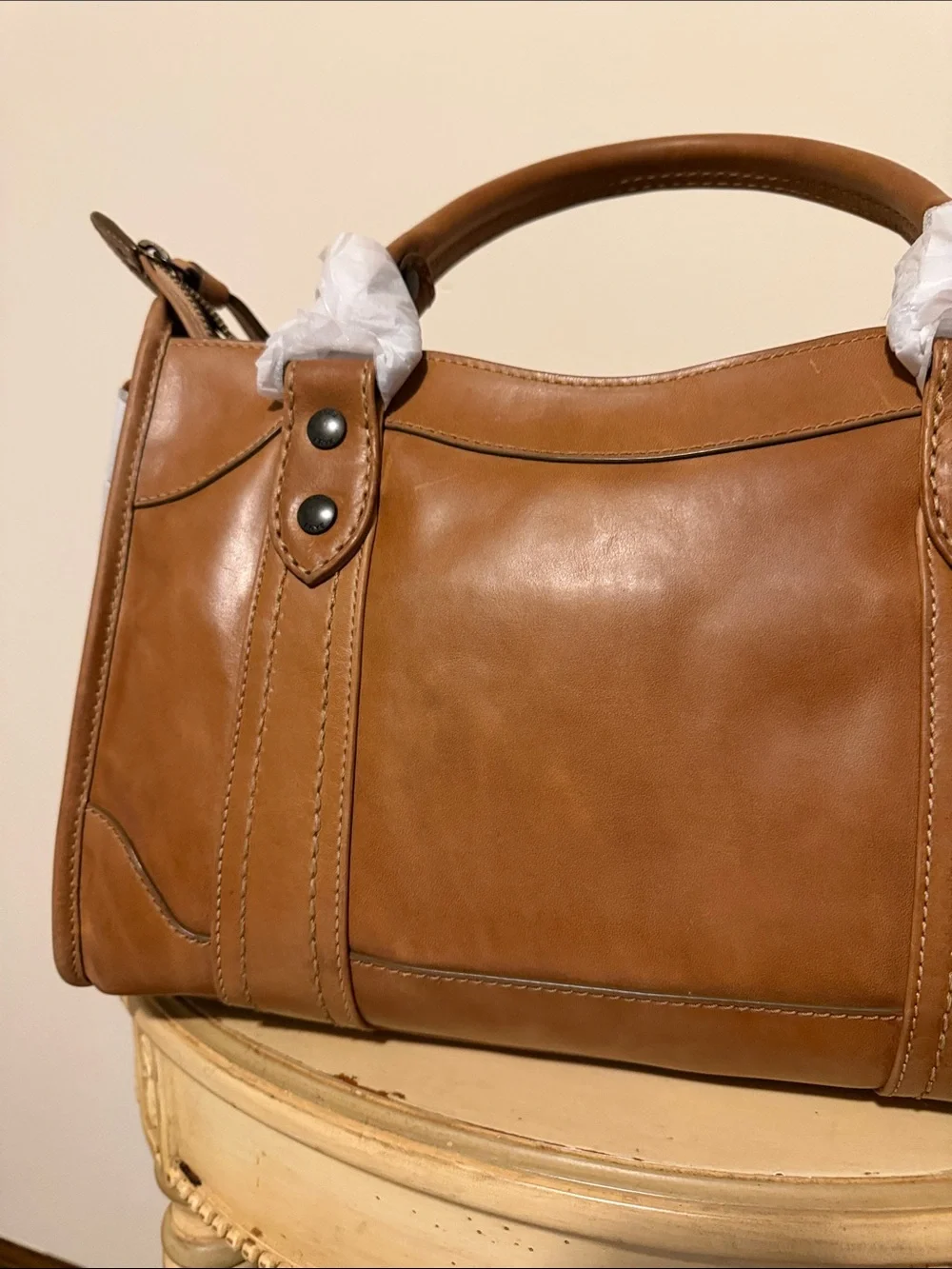 Frye Melissa Leather Satchel Handbag